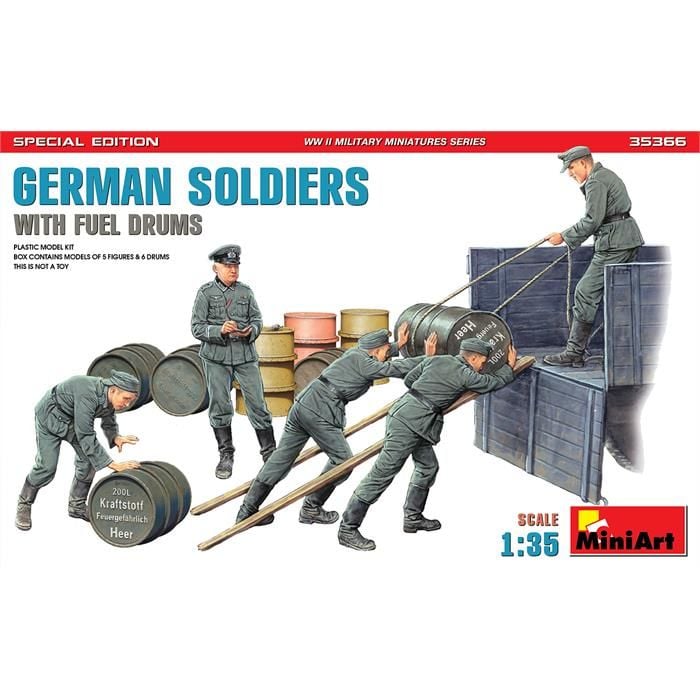 MiniArt Benzin Varilli Alman Askerleri Özel Baskı