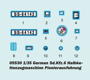 1/35 German Sd.Kfz.6 Halbkettenzugmaschine Pioneerausführung