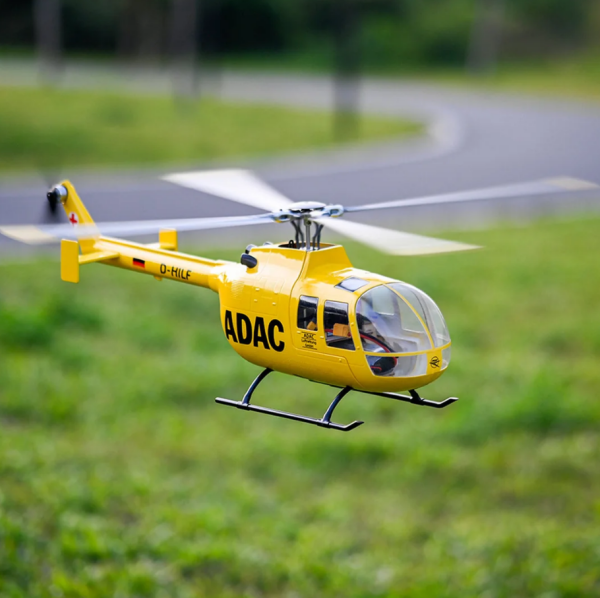 Flywing BO-105 470L RC Scale Helicopter Sarı