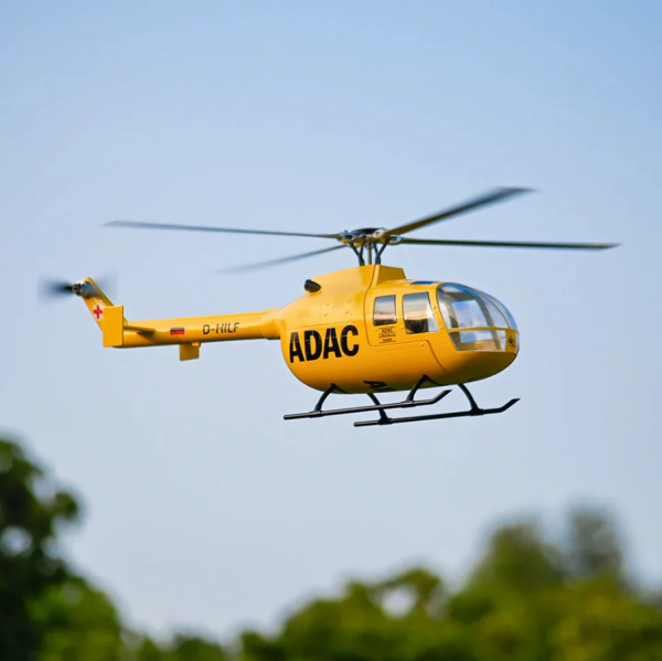 Flywing BO-105 470L RC Scale Helicopter Sarı