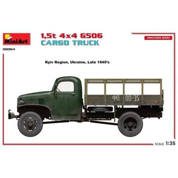 MiniArt 1,5 t. 4x4 G506 Kasalı Kamyon