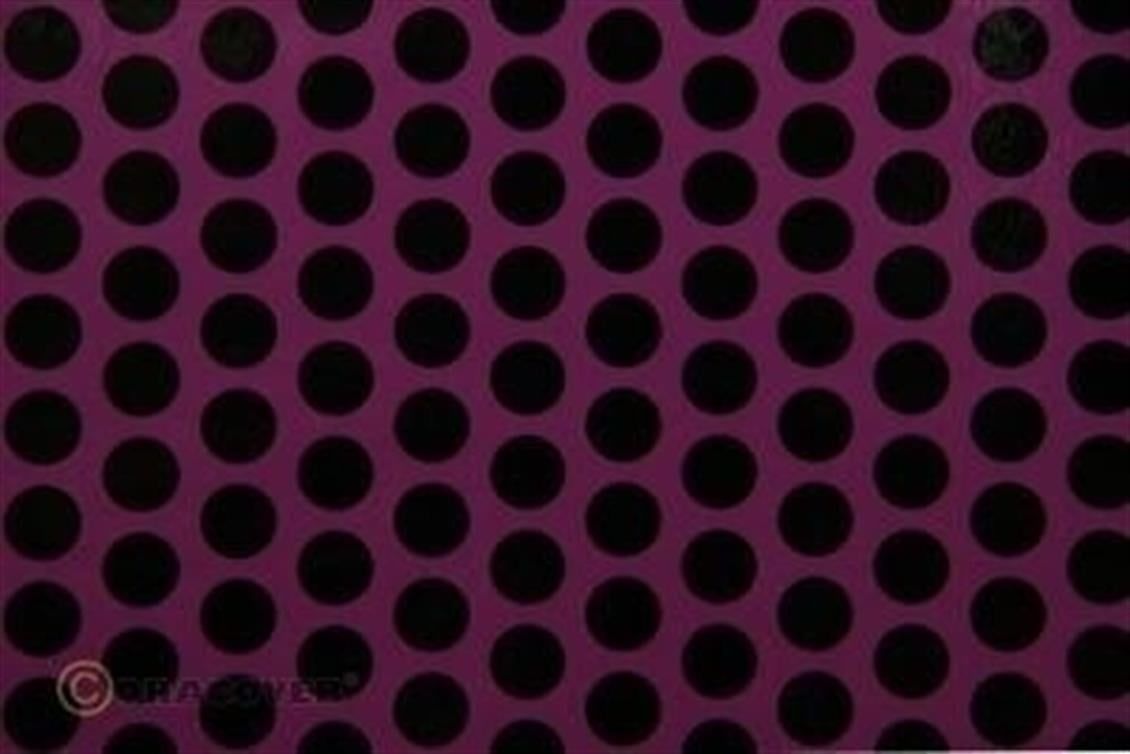 Oracover 41-054-071-002 Fun 1 - Sky VIolet-Black-2 Metre- D