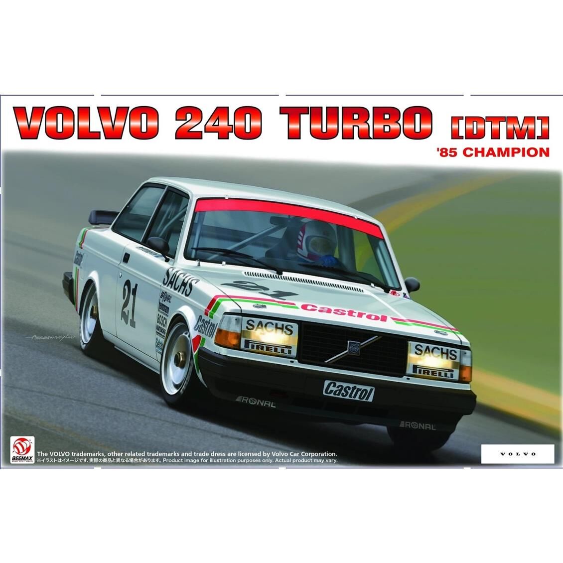 Nunu BX24027 1/24 Ölçek, Volvo 240 Turbo (1985 DTM Champion), Otomobil Plastik Model Kiti