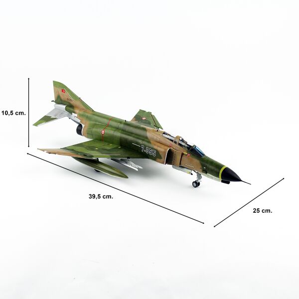 QD196 1/48 Ölçek, F-4E 172. Filo (TİSEO), Sea Camo Kamuflaj , Sergilemeye Hazır Model Uçak