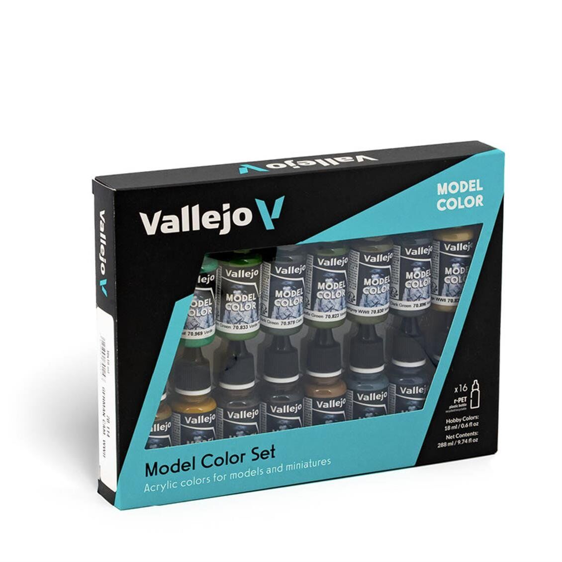 Vallejo 70114 16x18 ml. German Camouflage WWII, Model Color Serisi Model Boyası Seti