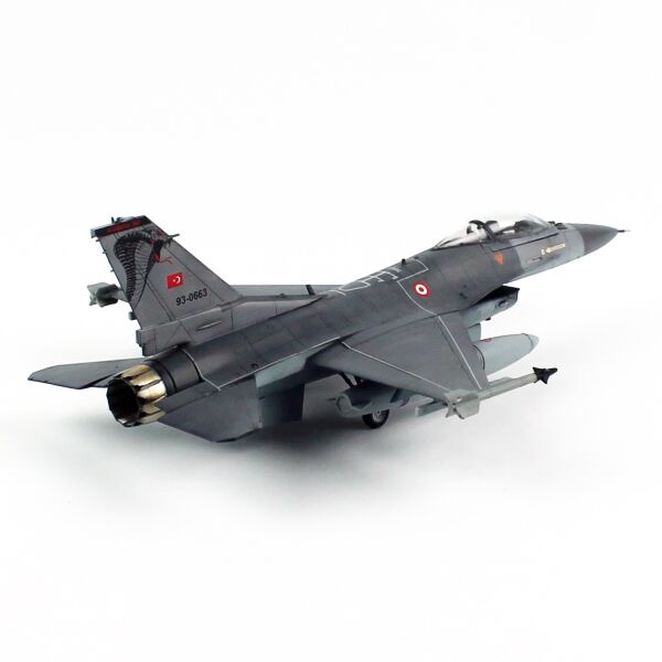 QD197 1/72 Ölçek, F-16C B-50 Savaşan Şahin, Kobra 191.Filo, (Açık Egzost 3D Detay ile)  , Sergilemeye Hazır Model Uçak