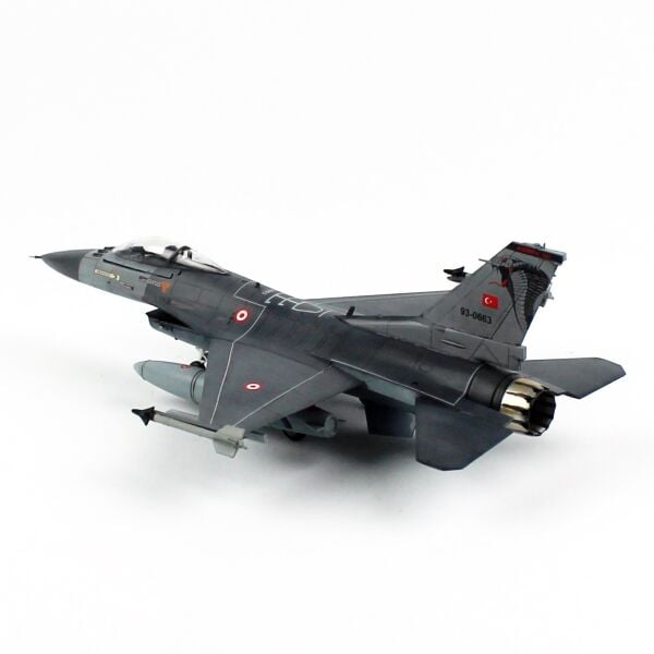 QD197 1/72 Ölçek, F-16C B-50 Savaşan Şahin, Kobra 191.Filo, (Açık Egzost 3D Detay ile)  , Sergilemeye Hazır Model Uçak