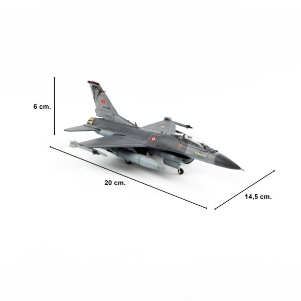 QD197 1/72 Ölçek, F-16C B-50 Savaşan Şahin, Kobra 191.Filo, (Açık Egzost 3D Detay ile)  , Sergilemeye Hazır Model Uçak