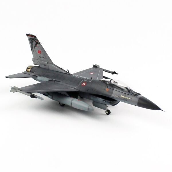 QD197 1/72 Ölçek, F-16C B-50 Savaşan Şahin, Kobra 191.Filo, (Açık Egzost 3D Detay ile)  , Sergilemeye Hazır Model Uçak