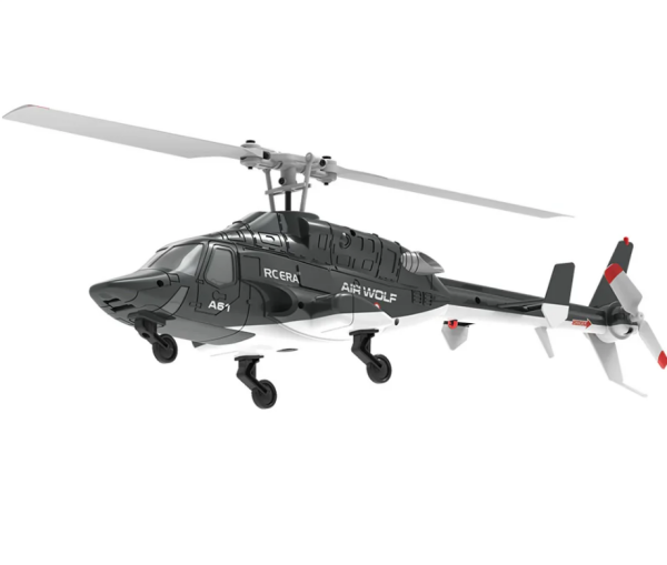 RC ERA A61 Airwolf Optical Flow RC Helicopter - RTF Siyah