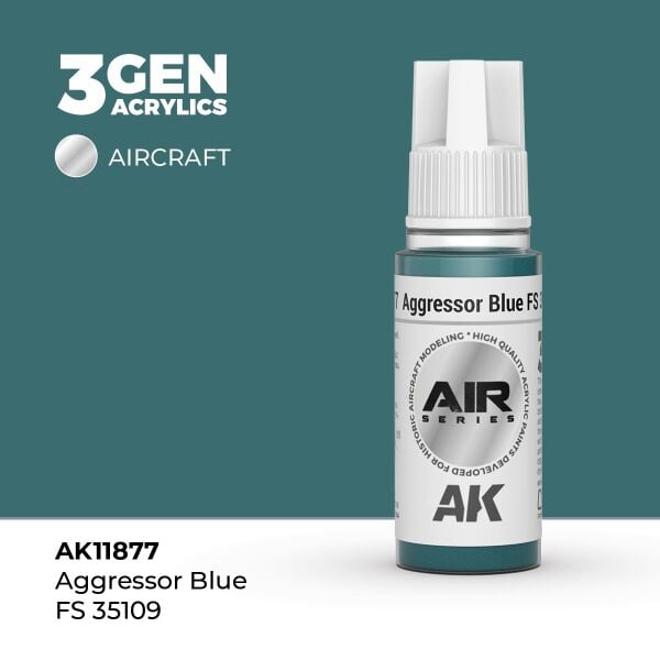 AK 11877 17 ml. Aggressor Blue FS 35109, Aircraft Serisi 3GEN Akrilik Model Boyası