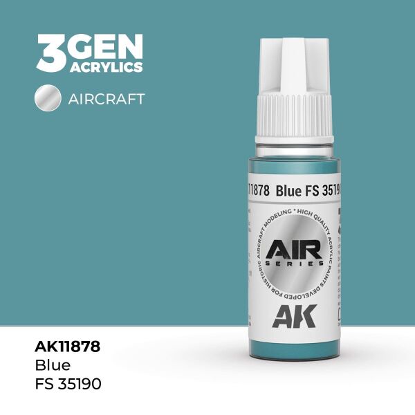 AK 11878 17 ml. Blue FS 35190, Aircraft Serisi 3GEN Akrilik Model Boyası