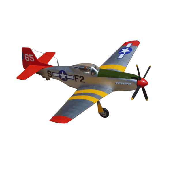 Guillow's 402 1/16 Ölçek, Mustang, 70cm, Laser Kesim, Balsa, Serbest Uçuş Model Kiti