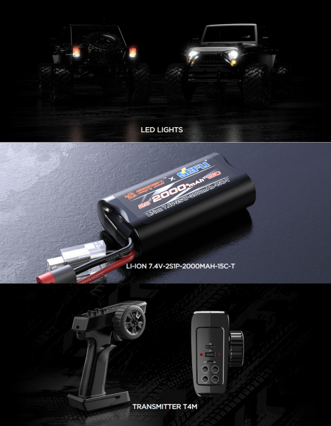 MJX 1/12  H12Y Hyper GO 4x4 Fırçasız (Brushless) Motor ve Escli, Su Geçirmez (Waterproof) 2.4 Ghz. Uzaktan Kumandalı Crawler Aracı