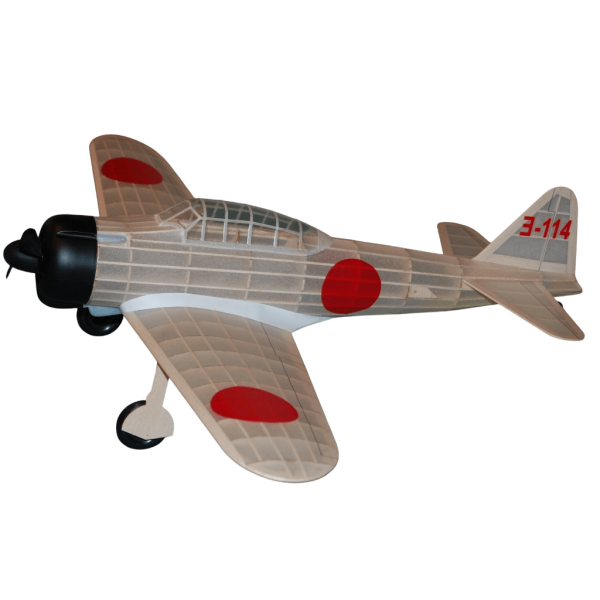 Guillow's 404 1/16 Ölçek, Zero, 70cm, Laser Kesim, Balsa, Serbest Uçuş Model Kiti