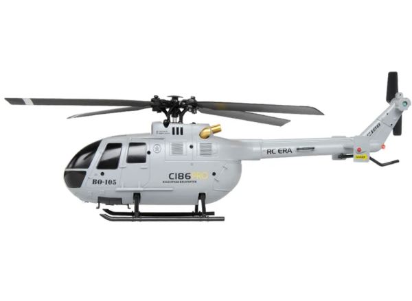 RC ERA C186 Pro BO105 Gyro Stabilized RC Helicopter - RTF Gri