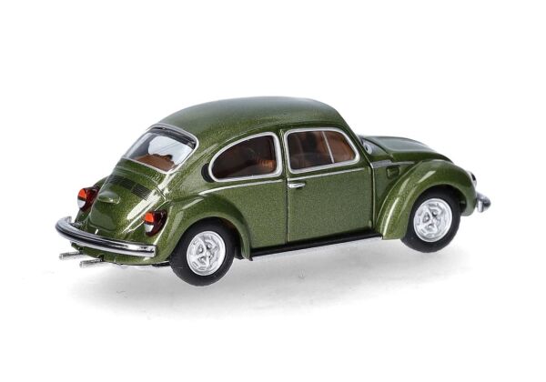 Herpa 430982-002 1/87 Ölçek, VW Beetle 1303, Yosun Metalik, Sergilemeye Hazır Model Araç