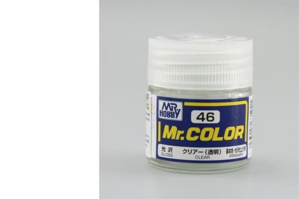 Mr.Hobby C-046 10 ml. Clear, Mr.Color Serisi Model Boyası