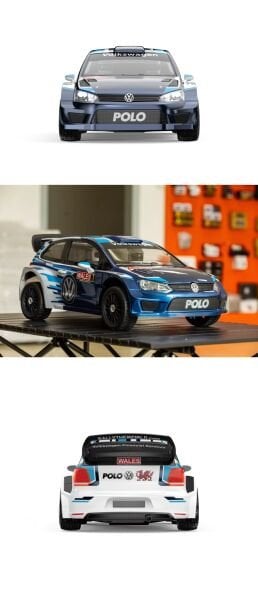 MJX 1/7 Volkswagen Polo R WRC 7304  Hyper GO 4x4 Fırçasız (Brushless) Motor ve Escli, Su Geçirmez (Waterproof) 2.4 Ghz. Uzaktan Kumandalı Ralli Aracı