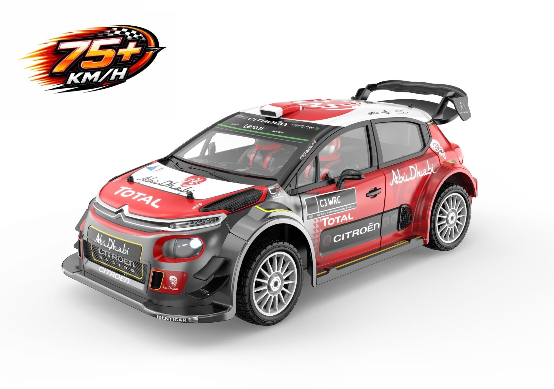 MJX 1/7 Citroen C3 WRC 7303 Hyper GO 4x4 Fırçasız (Brushless) Motor ve Escli, Su Geçirmez (Waterproof) 2.4 Ghz. Uzaktan Kumandalı Ralli Aracı