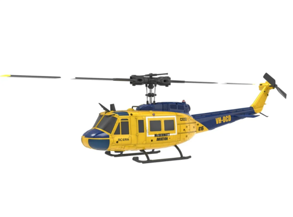RC ERA C032 UH-1 Huey 6CH Brushless RC Helicopter with Gyro & 3D Flight - RTF Sarı