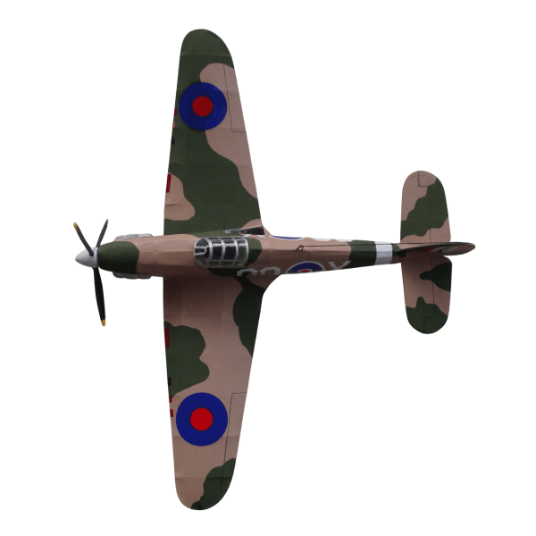 Guillow's 506 1/30 Ölçek, Hurricane, 42cm, Laser Kesim, Balsa, Serbest Uçuş Model Kiti