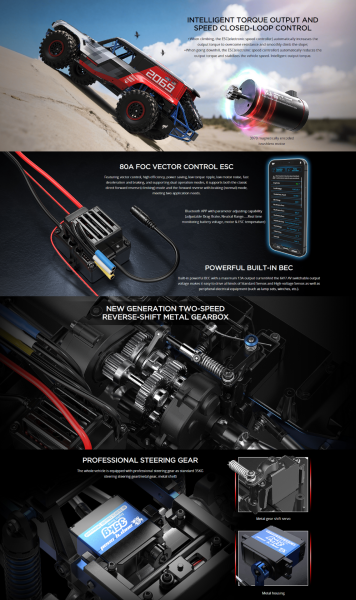MJX 1/8 Ford Bronco H8P Hyper GO 4x4 Fırçasız (Brushless) Motor ve Escli, Su Geçirmez (Waterproof) 2.4 Ghz. Uzaktan Kumandalı Crawler Aracı