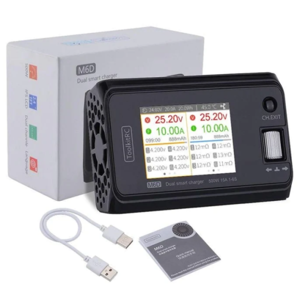 ToolkitRc M6D Dual 500W DC Akıllı Şarj Aleti
