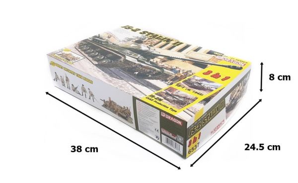 Dragon 6537 1/35 Ölçek, Js-2 Stalin II (3 in 1) ve Sovyet Tank Sürücüleri Plastik Model Kiti