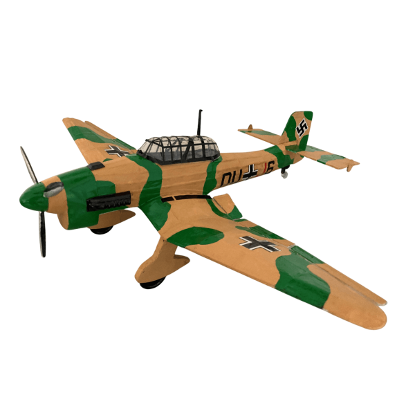 Guillow's 508 1/30 Ölçek, Stuka, 42cm, Laser Kesim, Balsa, Serbest Uçuş Model Kiti