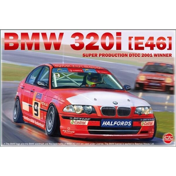Nunu PN24007 1/24 Ölçek, Bmw  320i E46 ( DTCC Super Production 2001 Winner), Otomobil Plastik Model Kiti
