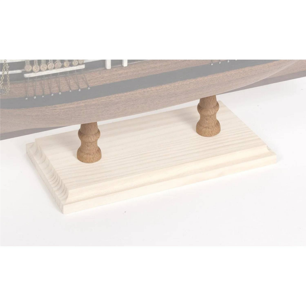 Occre 19131 Tekne Sergileme Altlığı için H:57 mm., Ø40 mm. Ahşap Destekler, 2 Adet