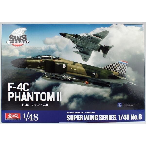 Zoukei Mura SWS48-06 1/48 Ölçek, F-4C Phantom II Savaş Uçağı, Plastik Model kiti