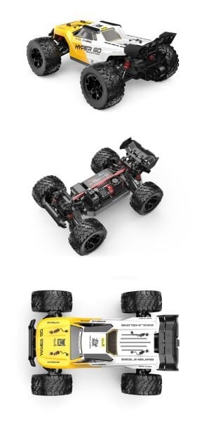MJX 1/14 Hyper GO 14207 4x4 Fırçasız (Brushless) Motor ve Escli, Su Geçirmez (Waterproof) 2.4 Ghz. Uzaktan Kumandalı Arazi Aracı Normal Paket