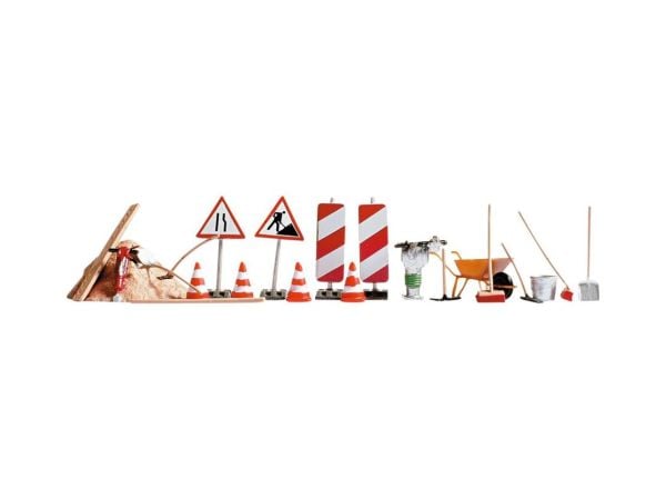 Noch 14805 1/87 Ölçek, Yol Çalışması İkaz ve Aletleri, Plastik Model kiti