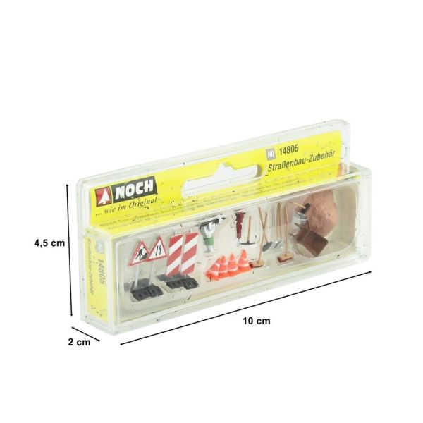 Noch 14805 1/87 Ölçek, Yol Çalışması İkaz ve Aletleri, Plastik Model kiti