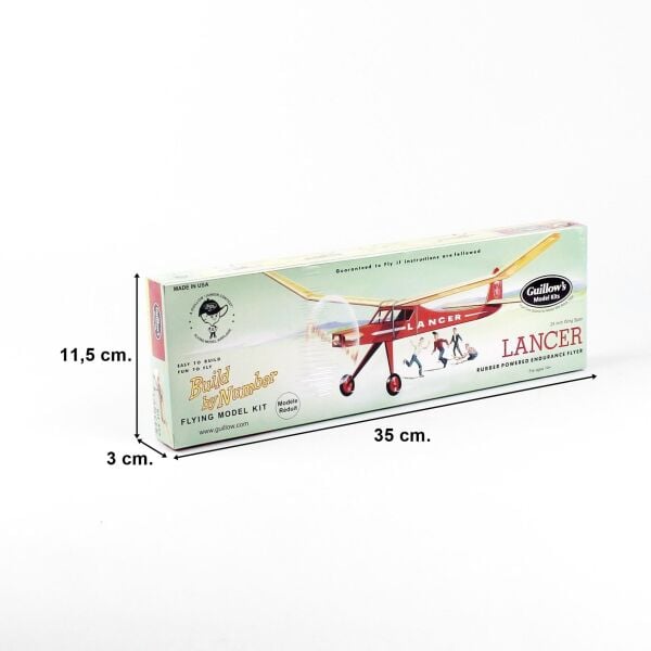 Guillow's 604 Lancer, 60cm, Balsa, Serbest Uçuş Model Kiti