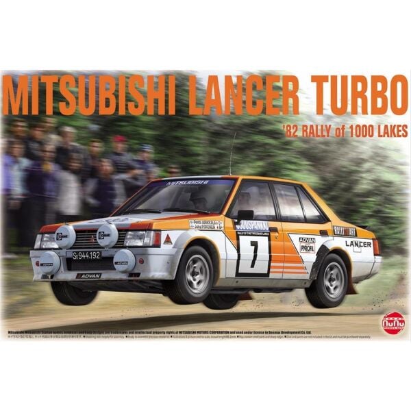Nunu PN24018 1/24 Ölçek, Mitsubishi Lancer Turbo (1982 Rally of 1000 Lakes), Otomobil Plastik Model Kiti