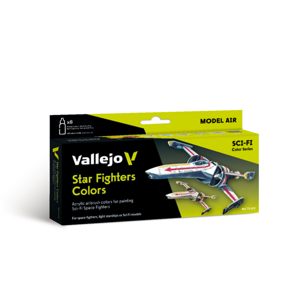 Vallejo 71612 8x18 ml. Star Fighters Colors, Model Air Serisi Model Boyası Seti