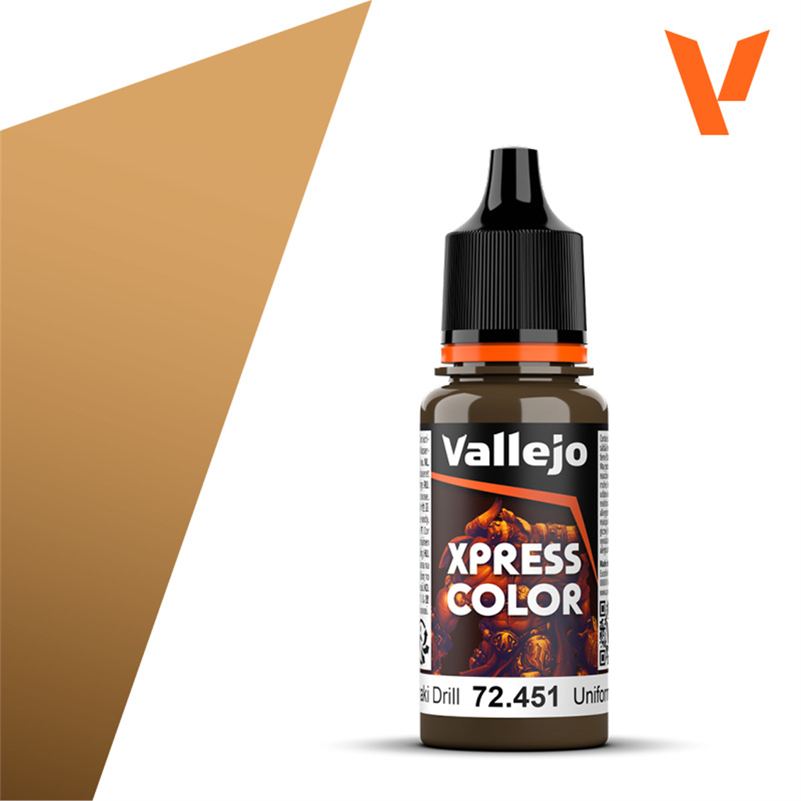 Vallejo 72451 18 ml. Khaki Drill, Xpress Game Color Serisi Model Boyası