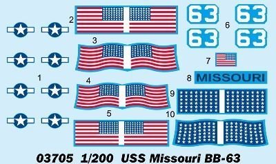 1/200 USS Missouri BB-63