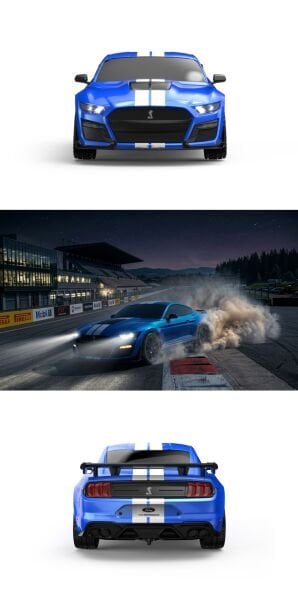 MJX 1/10 Ford Mustang Shelby GT500 10306 Hyper GO 4x4 Fırçasız (Brushless) Motor ve Escli, 2.4 Ghz. Uzaktan Kumandalı On-Road Araç