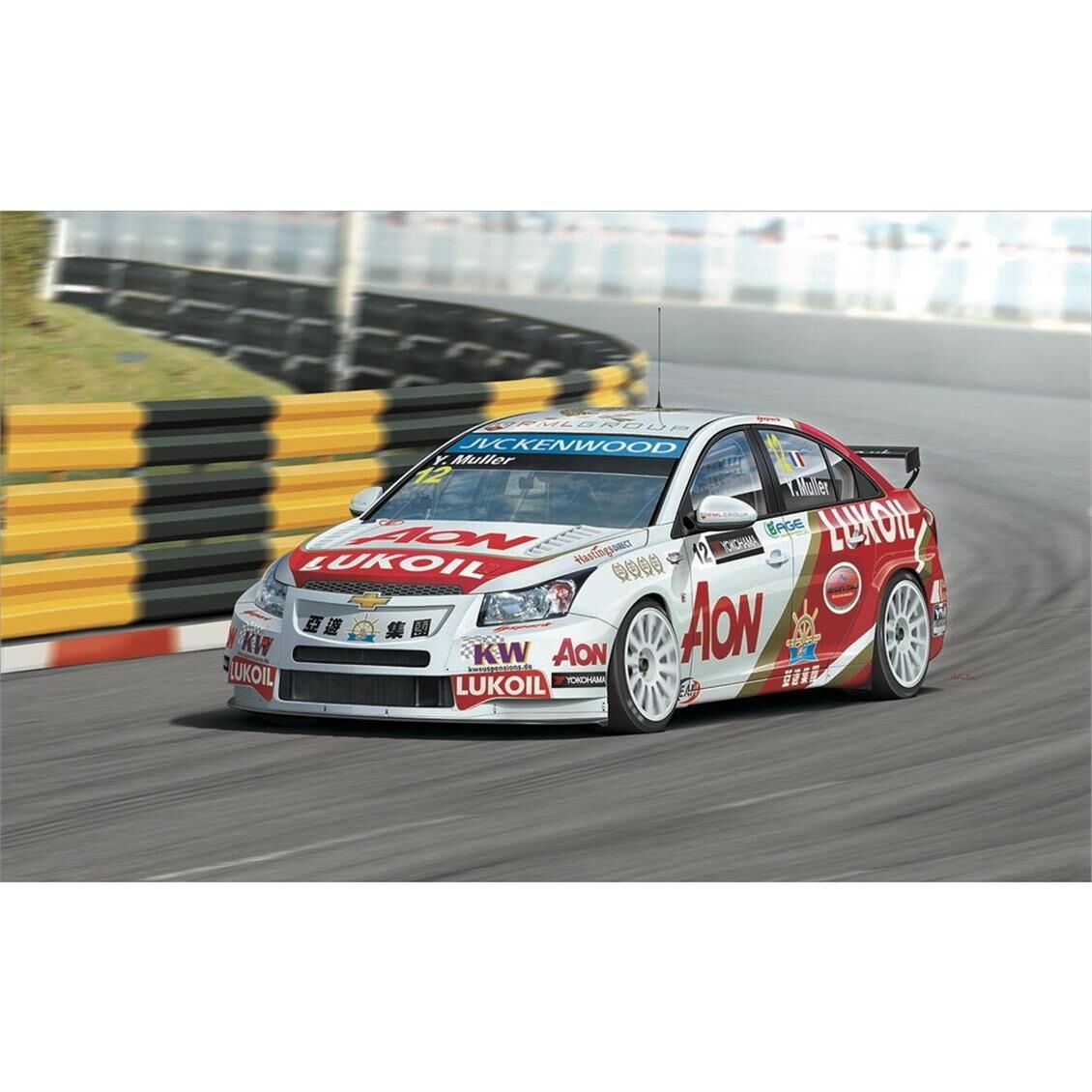 Nunu PN24022 1/24 Ölçek, Chevrolet Cruze 1.6T (2013 WTCC World Champion), Otomobil Plastik Model Kiti