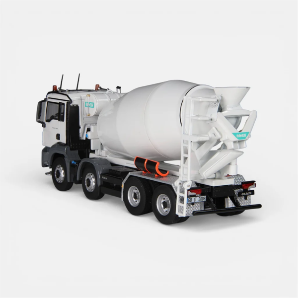 NZG 0965/2 1/50 Ölçek, Man TGS 8x4 Beton Mikseri  (IMER), Sergilemeye Hazır Metal Model