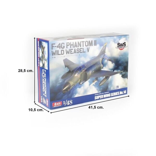 Zoukei Mura SWS48-14 1/48 Ölçek, F-4G Phantom II (Wild Weasel V) Savaş Uçağı, Plastik Model kiti