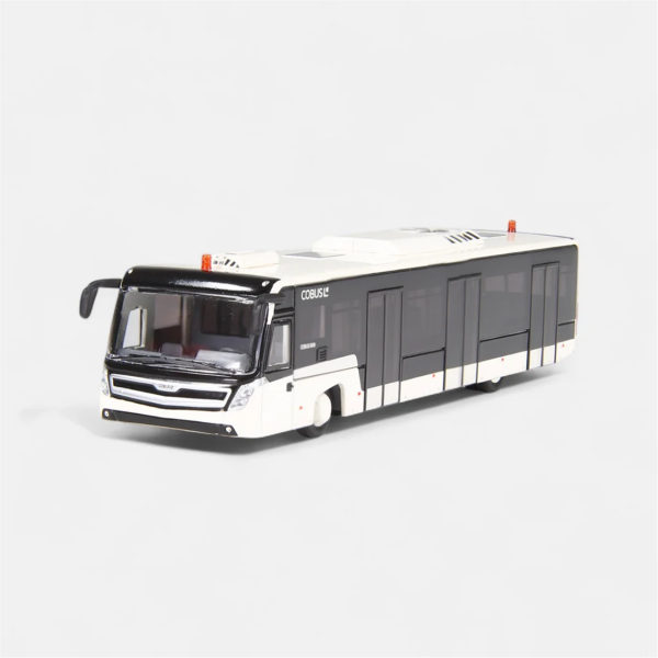 NZG 0981/40 1/87 Ölçek, Cobus 3002 Havaalanı Otobüsü, Beyaz, Sergilemeye Hazır Metal Model