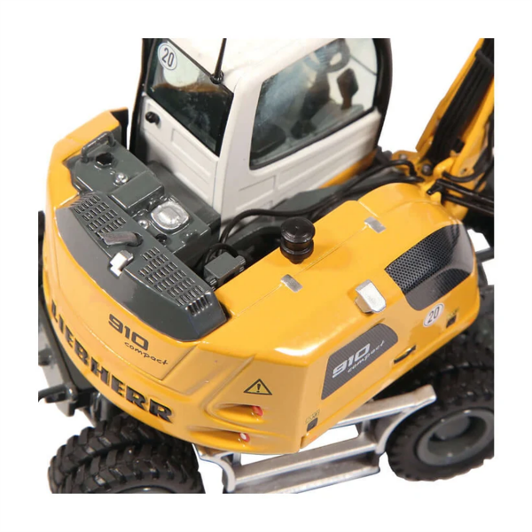 NZG 1000 1/50 Ölçek, Liebherr A910 Tekerlekli Ekskavatör, Sergilemeye Hazır Metal Model