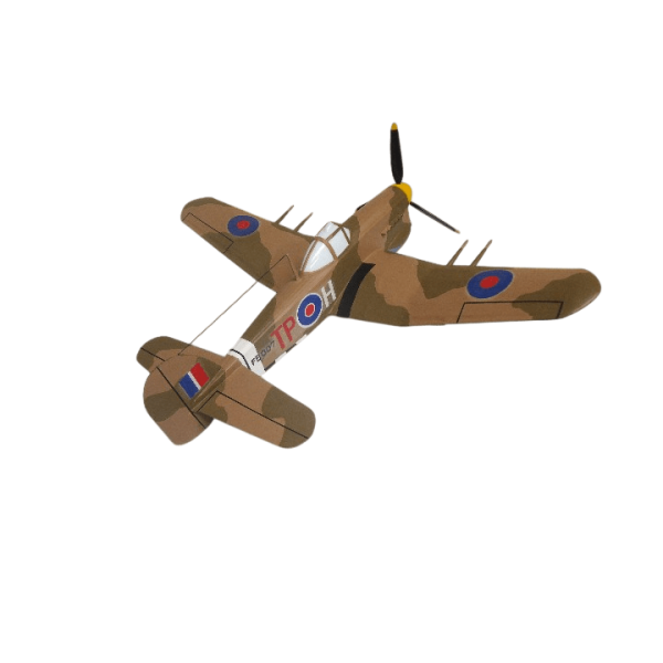 Guillow's 906 1/28 Ölçek, Typhoon, 46cm, Balsa, Serbest Uçuş Model Kiti