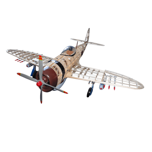 Guillow's 1001 1/16 Ölçek, Thunderbolt, 77cm, Balsa, Serbest Uçuş Model Kiti