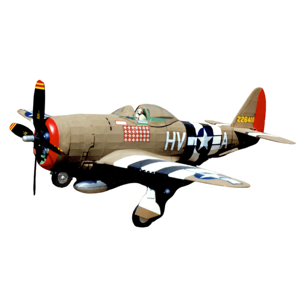 Guillow's 1001 1/16 Ölçek, Thunderbolt, 77cm, Balsa, Serbest Uçuş Model Kiti